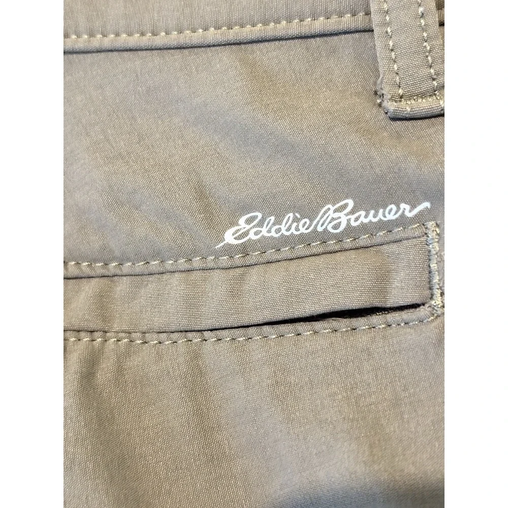 Eddie Bauer Mens 34x28  Green Travex Pants Outdoor Stretch Hiking Walking‎